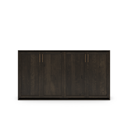 Horizontal Murphy Bed (Twin XL) - Shaker Panel