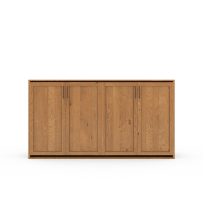 Horizontal Murphy Bed (Twin XL) - Shaker Panel