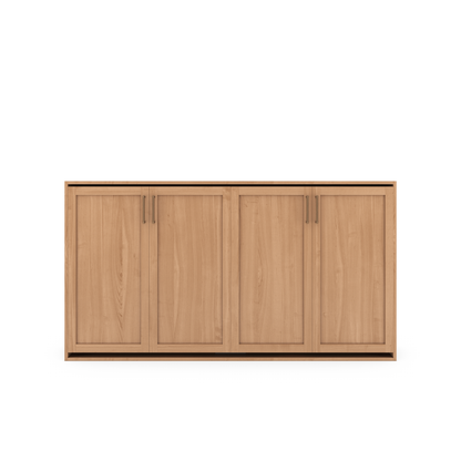 Horizontal Murphy Bed (Twin XL) - Shaker Panel