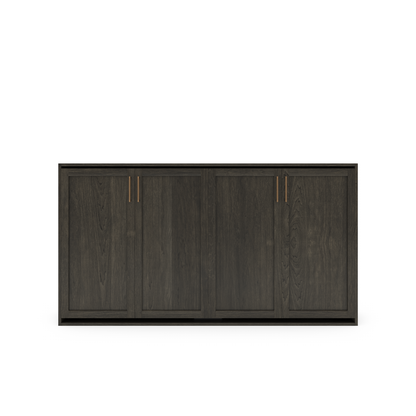 Horizontal Murphy Bed (Twin XL) - Shaker Panel