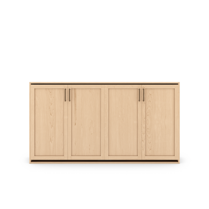 Horizontal Murphy Bed (Twin XL) - Shaker Panel