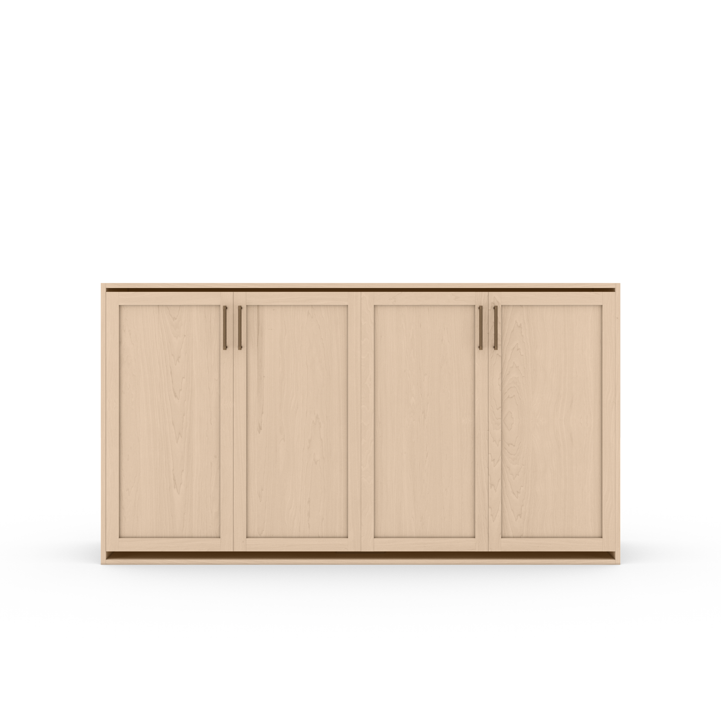 Horizontal Murphy Bed (Twin XL) - Shaker Panel