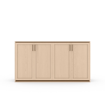 Horizontal Murphy Bed (Twin XL) - Shaker Panel