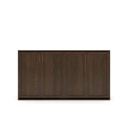 Horizontal Murphy Bed (Twin XL) - Shaker Panel
