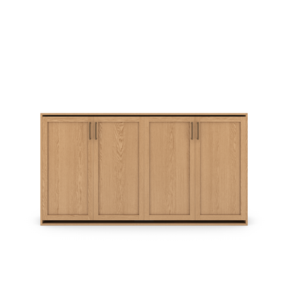 Horizontal Murphy Bed (Twin XL) - Shaker Panel