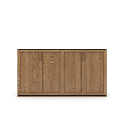 Horizontal Murphy Bed (Twin XL) - Shaker Panel