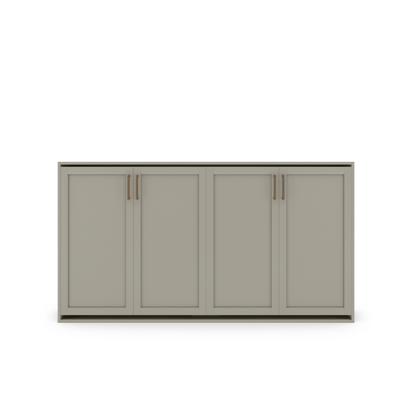 Horizontal Murphy Bed (Twin XL) - Shaker Panel