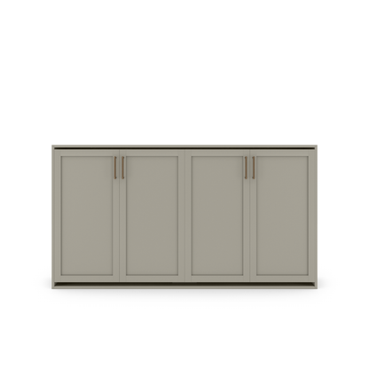 Horizontal Murphy Bed (Twin XL) - Shaker Panel