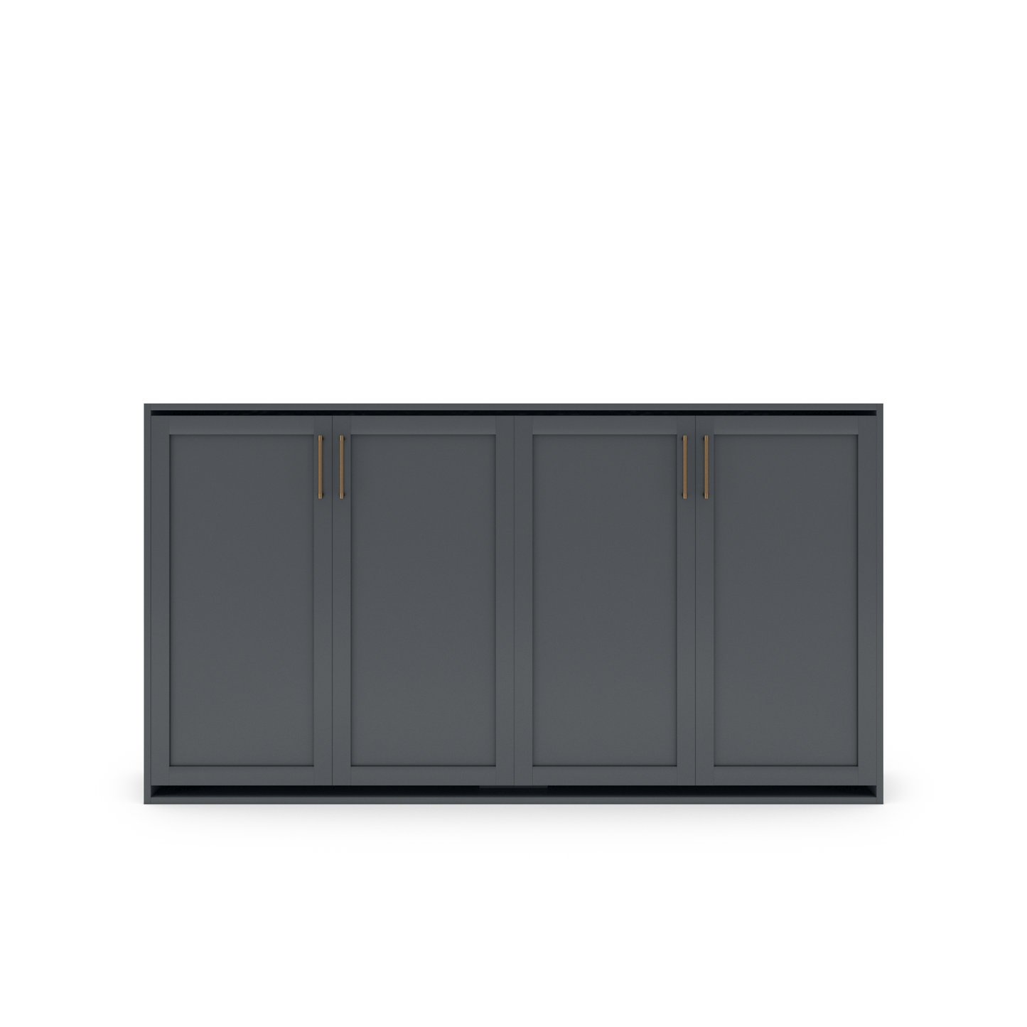 Horizontal Murphy Bed (Twin XL) - Shaker Panel