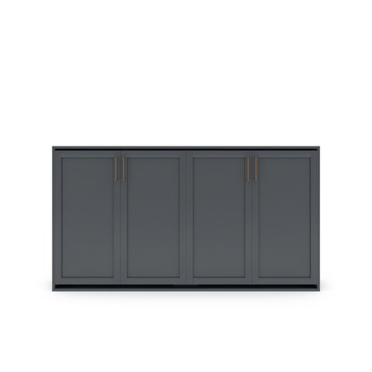 Horizontal Murphy Bed (Twin XL) - Shaker Panel