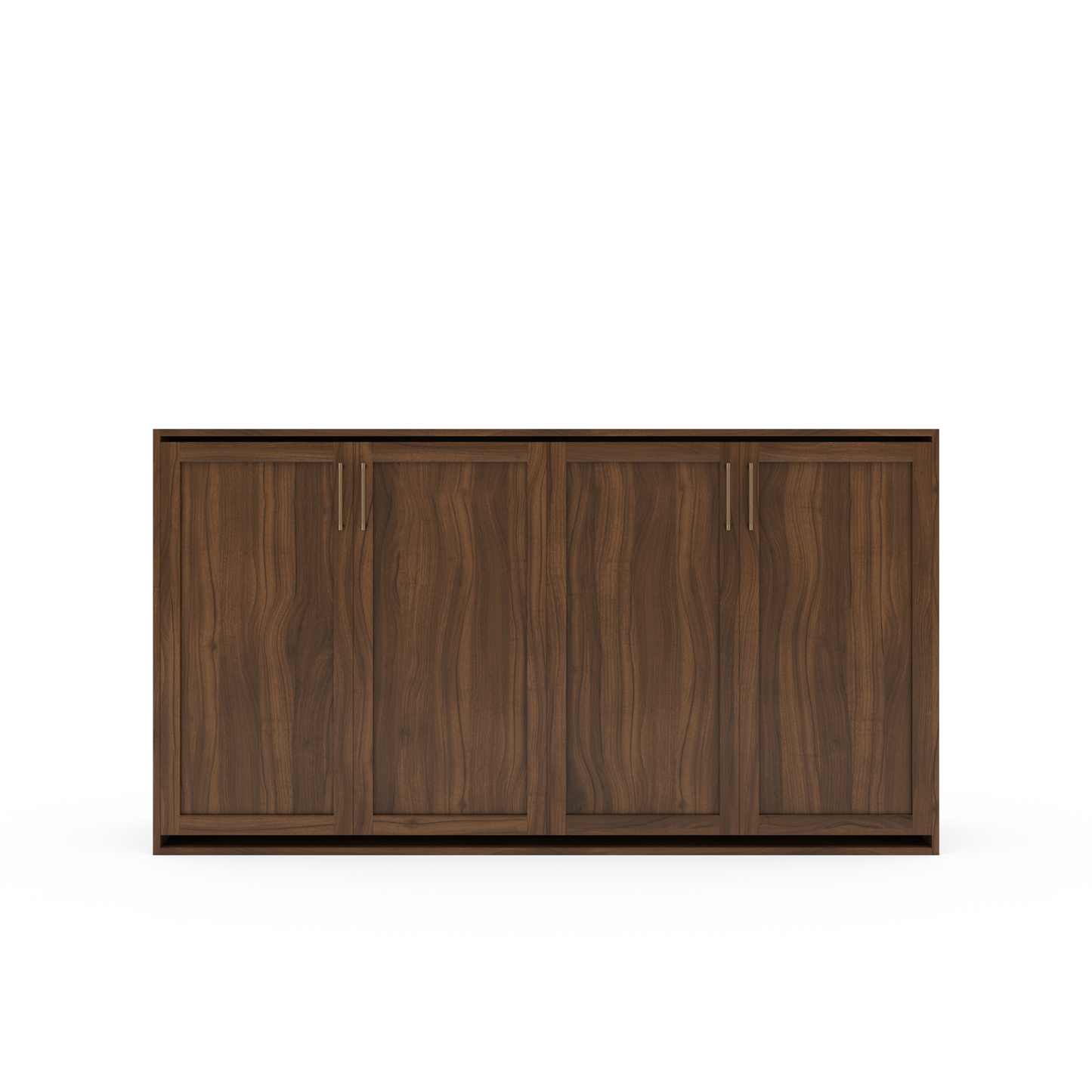 Horizontal Murphy Bed (Twin XL) - Shaker Panel