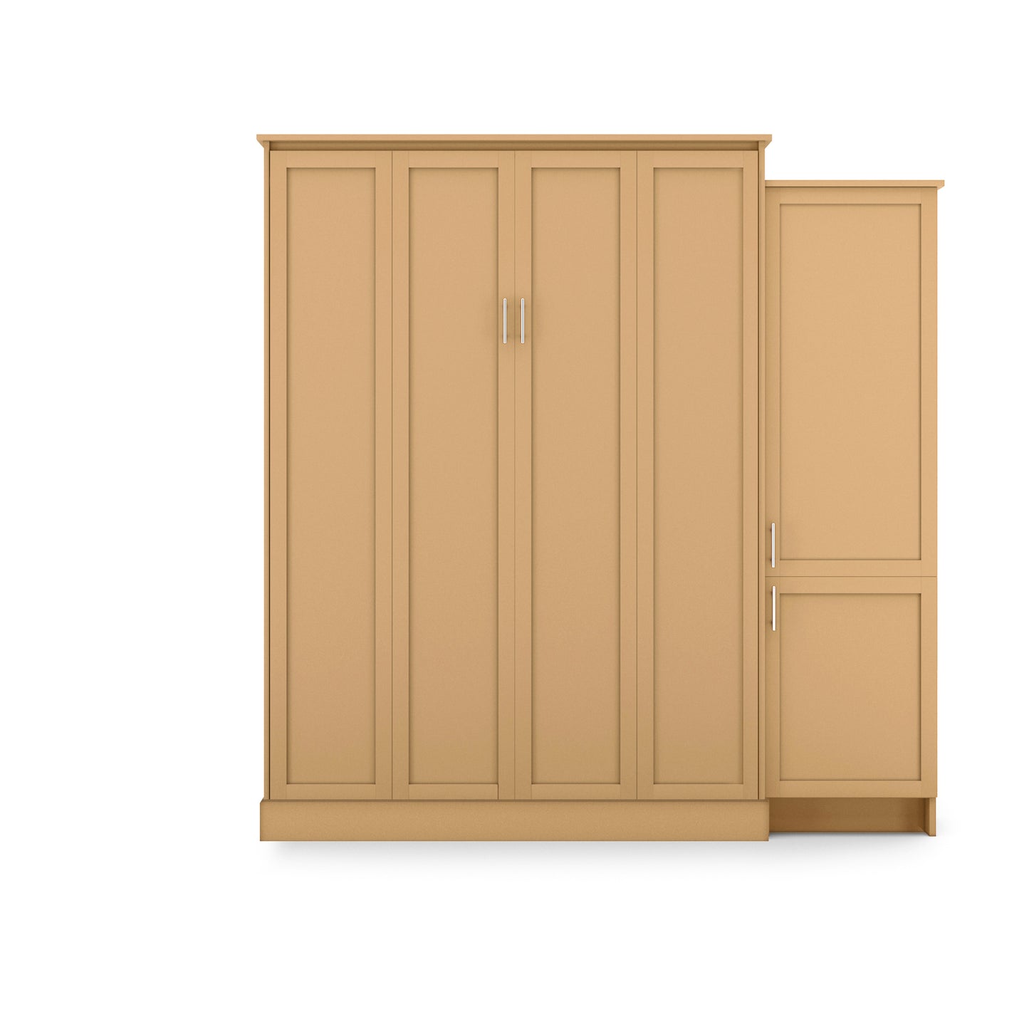 Murphy Bed King w/ Right Cabinet
